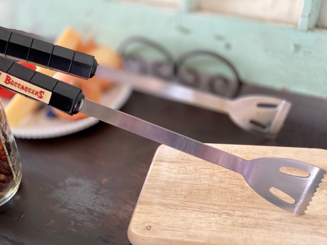 Serving Tongs Vintage BBQ Tongs With Tampa Bay Buccaneers Etsy