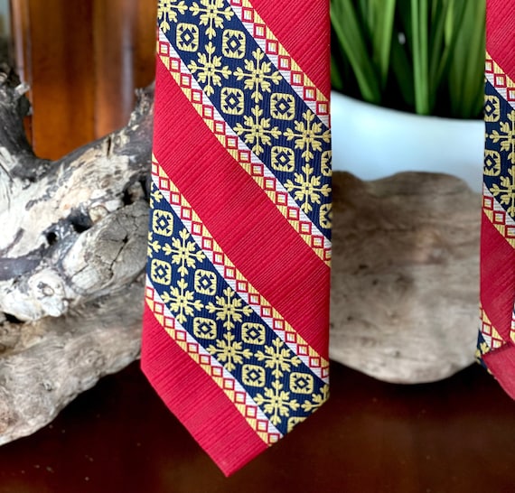 Vintage Necktie, 1940s Haband's Vintage Tie, Swan… - image 1