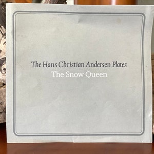 Pamphlet, The Hans Christian Anderson Plates The Snow Queen Set, Fairy Tale Design Plates, Collectable Advertising, Advertisment