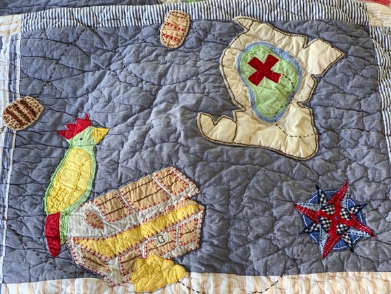Pottery Barn Kids Pirates Cove Pillow Sham Discontinued Etsy