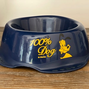 Dog Bowl, Vintage Walt Disney Dog Bowl featuring Pluto, Vintage Disney Souvenir, Vintage Dog Dish, Retro Disney, Gift from Disney, Italian