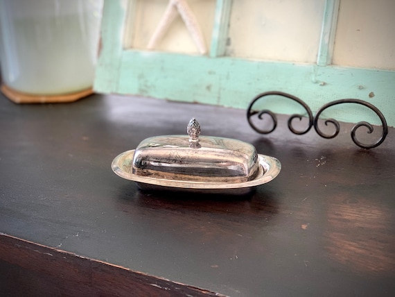 Butter Dish, Vintage FB Rogers Silver Plated Butter Dish