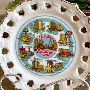 Wall Plate, Vintage Las Vegas Wall Plate, Retro Vegas Stardust, Circus Circus, Sahara, Vintage Vegas, Old Vegas, Vintage Souvenir, Gift