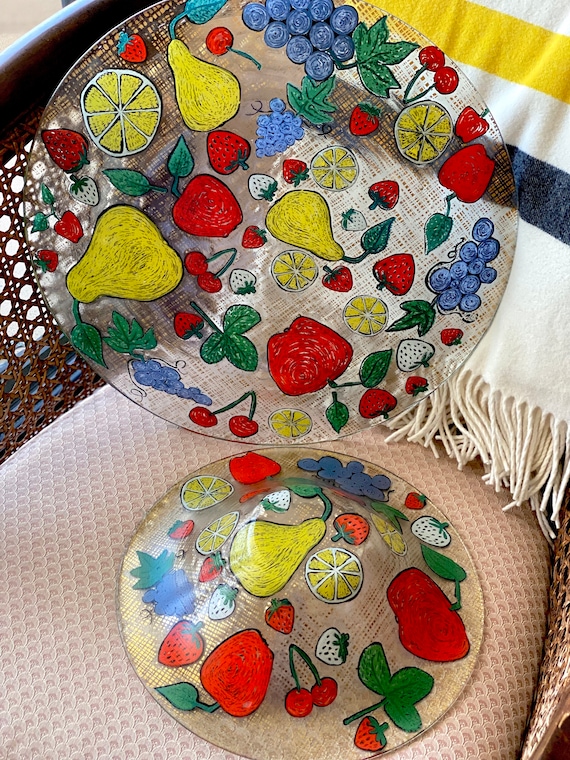 Higgins Glass Pieces, Vintage Higgins Glass Oversized Bowl and