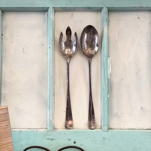 Silver Serving Set, Vintage Silver Plated Salad Serving Utensil Set, Vintage Food Servers, Vintage Elegant Dining Set, Wedding Gift