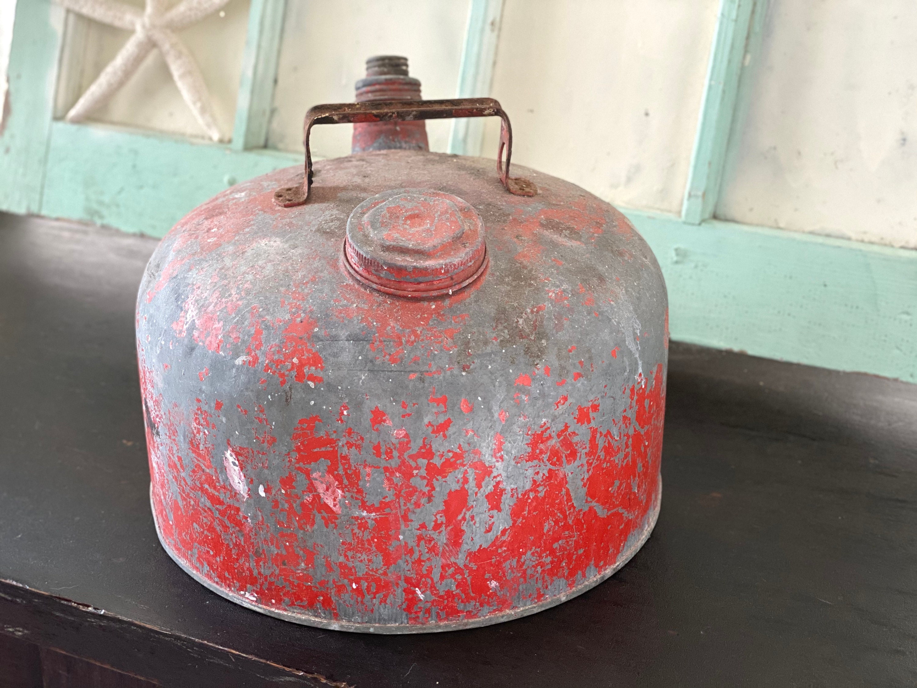Gas Can, Vintage Eagle Galvanized Gas Can, Collectable Vintage  display picture 1