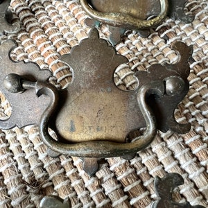 Drawer Pulls, Pairs Vintage Brass Hardware Drawer Pulls Handles, 3&#39;&#39; Center Hardware, Vintage Hardware, Vintage Drawer Pulls, Metal Handles