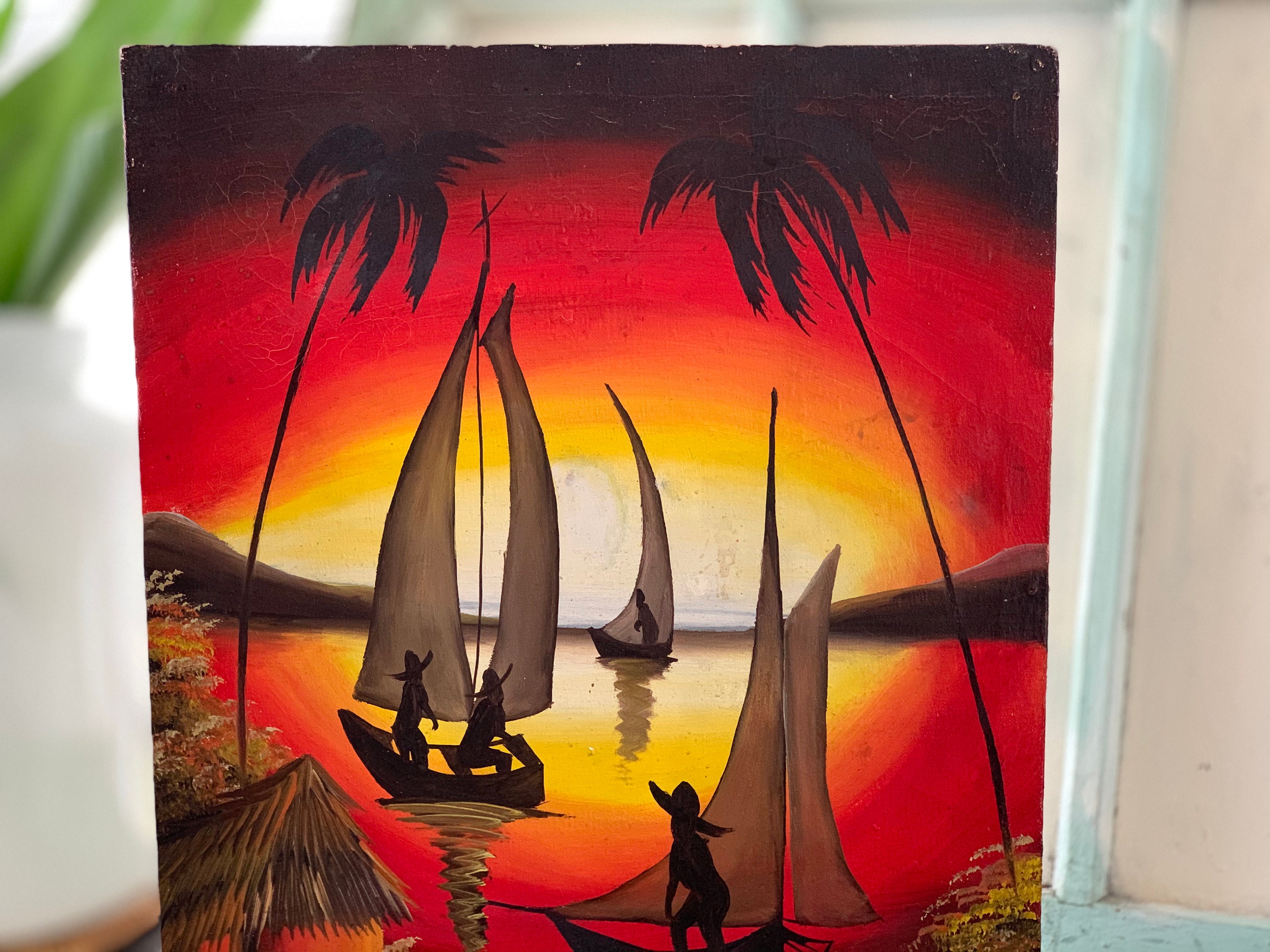 Original Nenel Painting Vintage and Original Haitian Painting - Etsy Norway