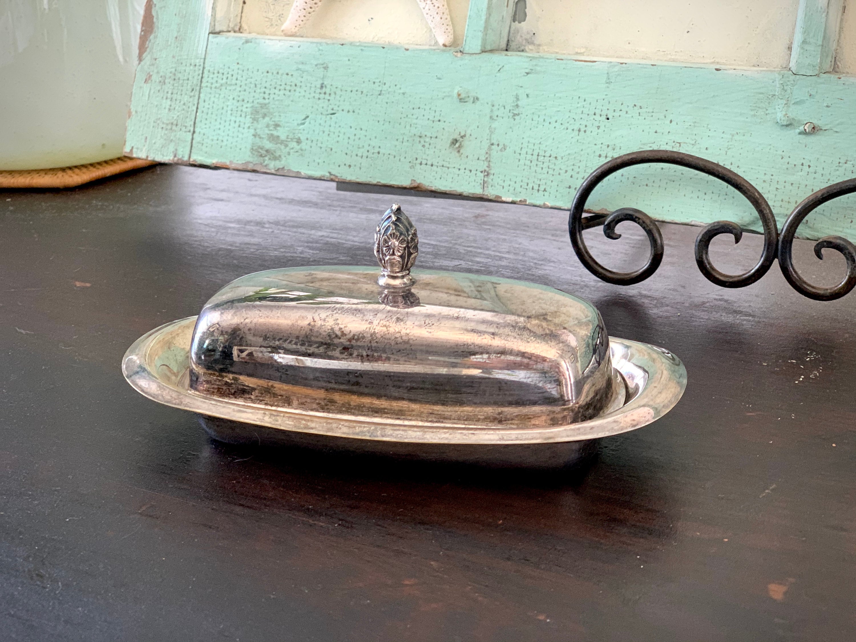 Butter Dish, Vintage FB Rogers Silver Plated Butter Dish