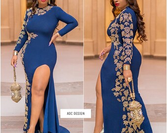 blue and yellow wedding dresses