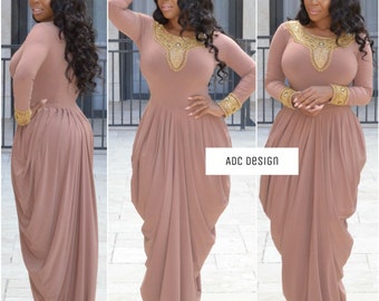 kaftan bridesmaid dress