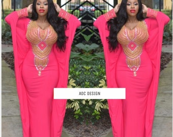 pink ankara dresses