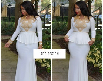 peplum dress wedding