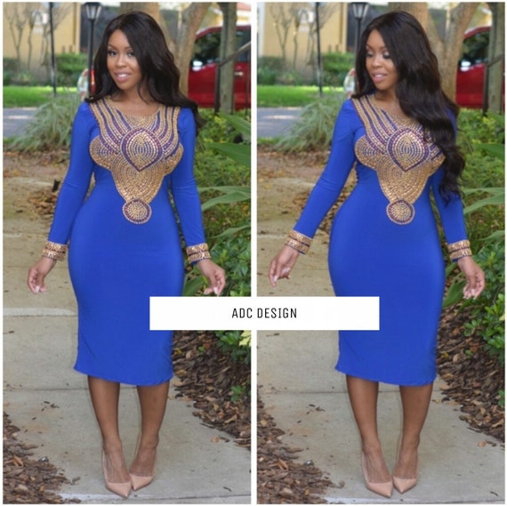 royal blue tunic dress