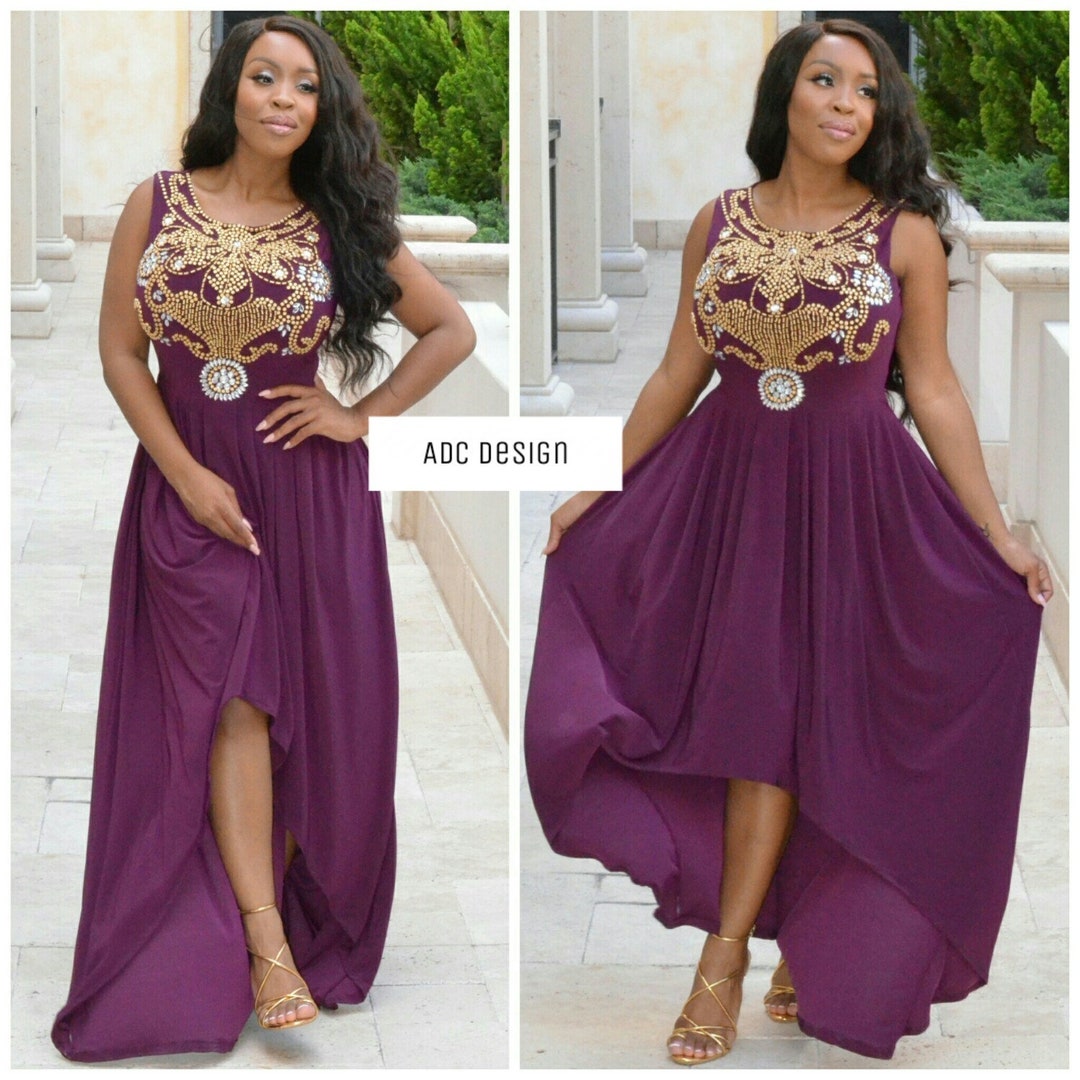 Tissa Tunic Dress Royal Dark Purple - Etsy
