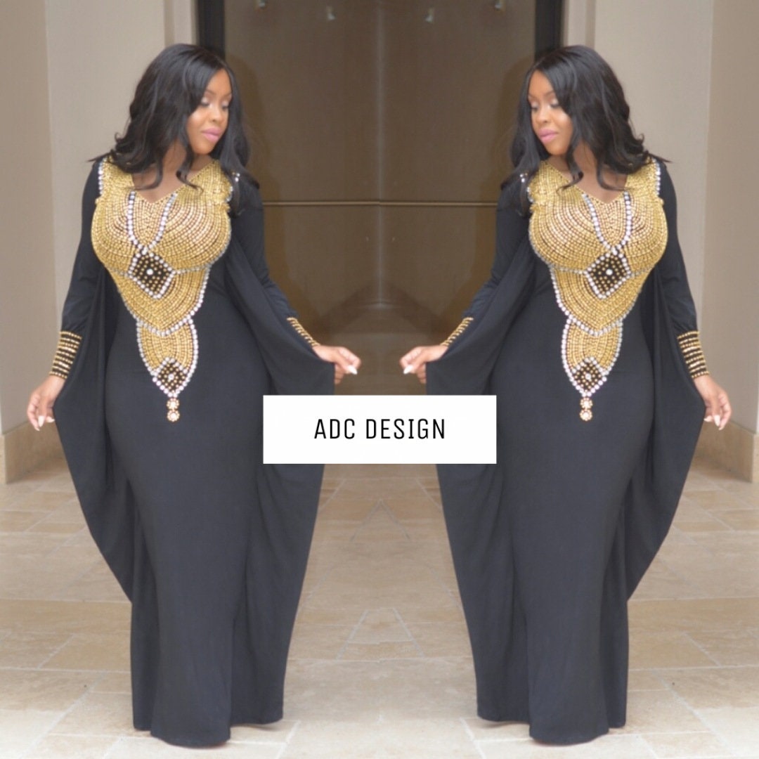 Soraya Kaftan Dress Black // Kaftan // Abaya // for Halloween ...