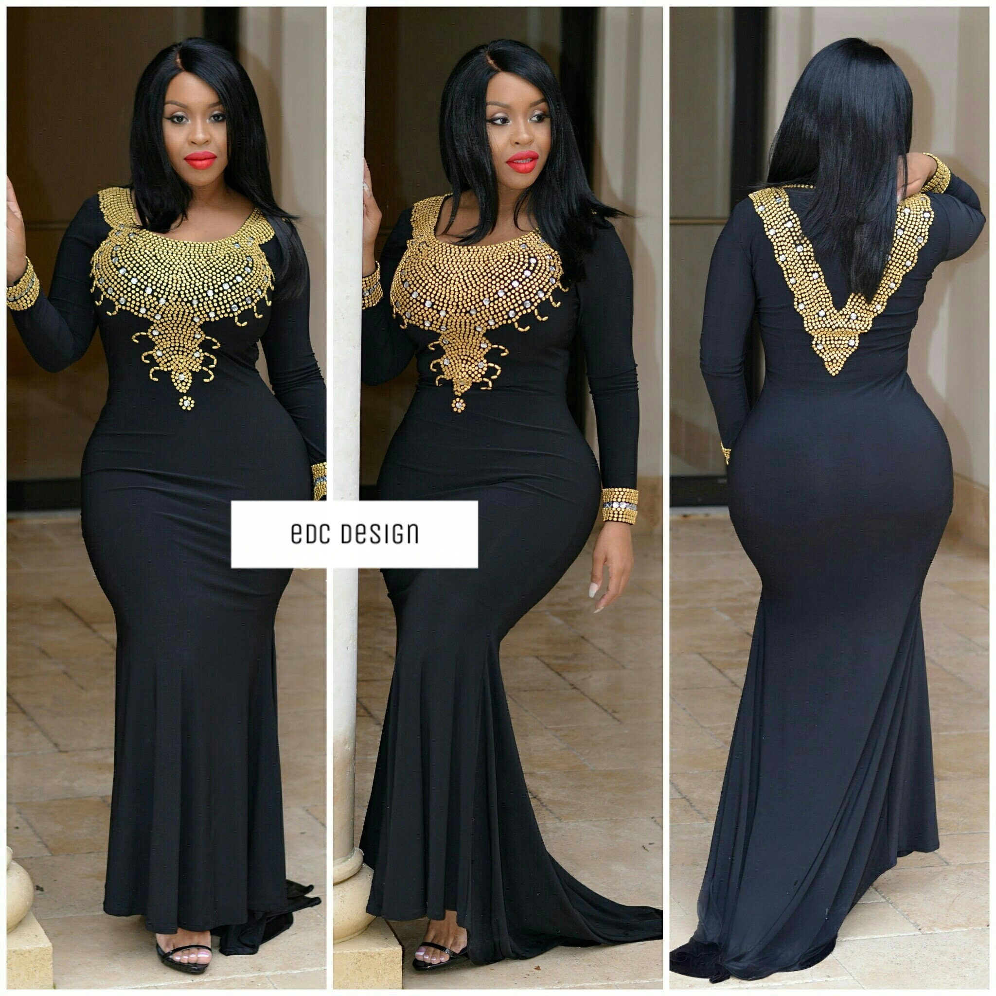 Amara Dress Black Color // Kaftan 