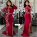 Monza Royal Dress ( Wine ) Evening gown / prom / kaftan / abaya / babyshower / galadress / gala / wedding guest 