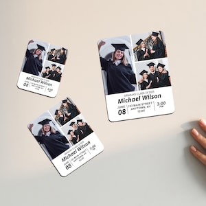 Graduation Photo Fridge Magnet/College Graduation Gift/Graduation Party Favors/Class of 2024 Graduation Gifts for Guest/Save the Date Magnet