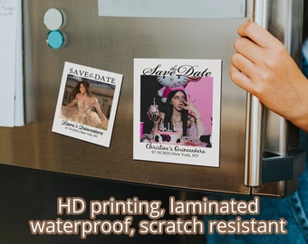 Quinceañera Save the Date Photo Magnets: Personalized Party Favors