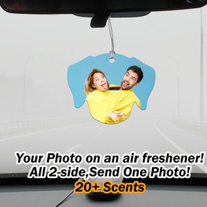 Wedding Scents Car Air Freshener Custom Photo -Double Sided Car Truck Scent Car Fragrance Personalized Car Accessories Gift | SHIPS SAME DAY