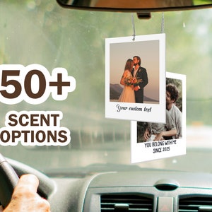 Custom Car Air Freshener Personalize Gift for Wedding Air Freshener Custom from Photo Personalize Car Accessory Gift for him/her Couple Gift