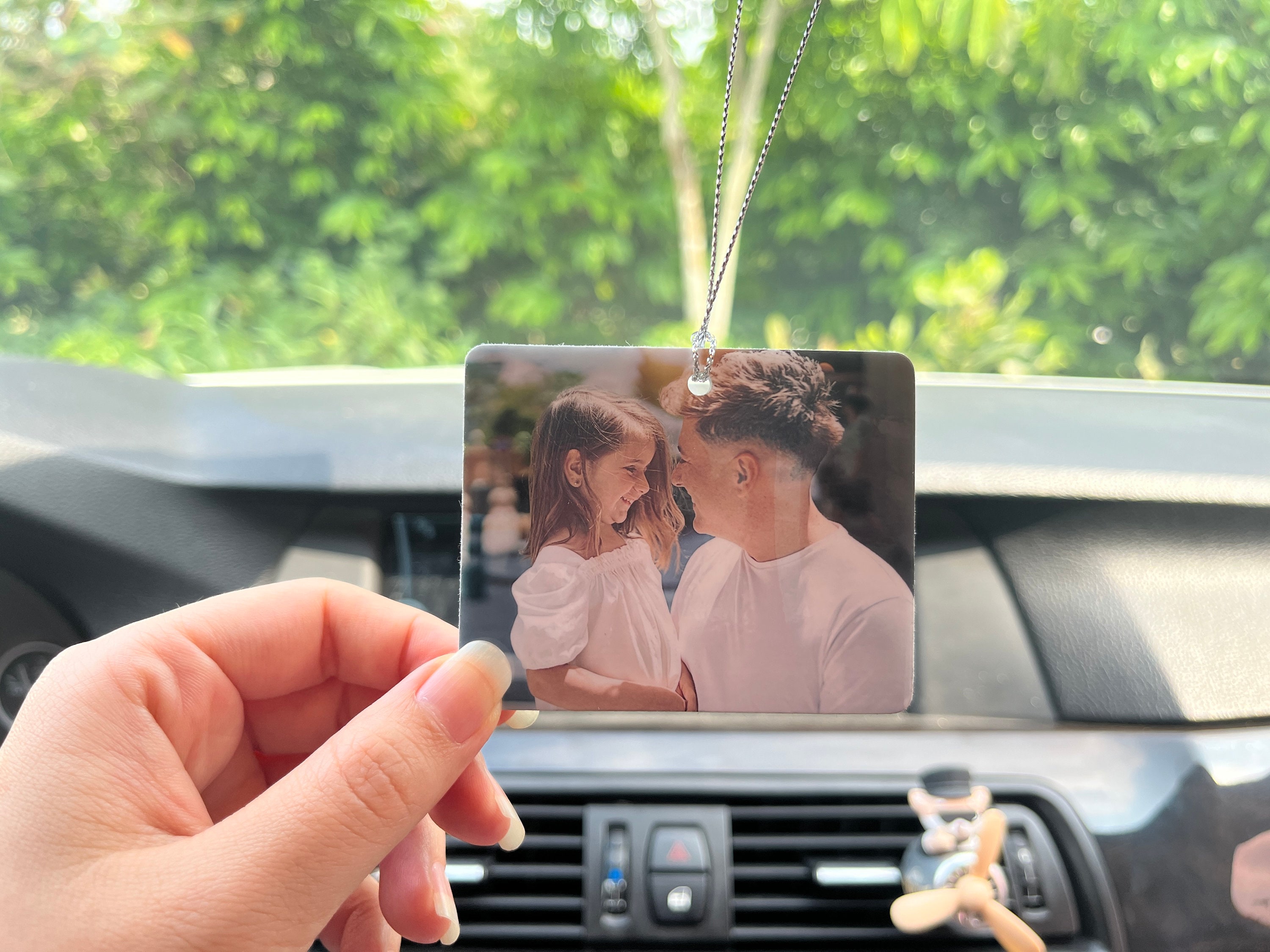 Bulk Picture Car Air Freshener/Personalized Gift for wedding/Company Logo Air Freshener Photo Printed/Car Accessory Gift for him for Couple