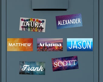 Custom Name Locker Magnet: Teacher, Nurse Gift, Fridge Decor