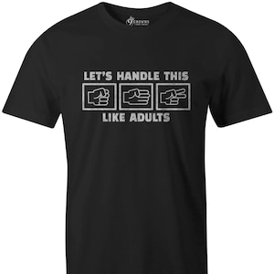 9 Crowns Tees Rock Paper Scissors Funny Sarcastic T-Shirt