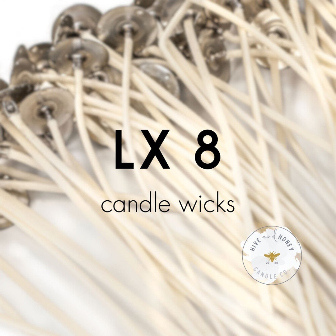 LX 8 6 Pretabbed Wick LX Candle Wicks Prewaxed Pretabbed Pack of