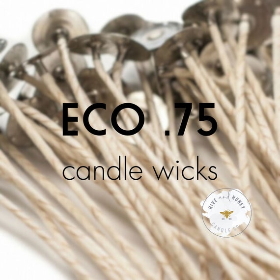 6 Eco Candle Wicks - Cotton Candle Wicks Eco-1.5 / 10