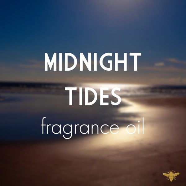 Midnight Tides | Clean Fragrance Oil for Candles + Soap Making | Masculine, Beach, Musk Scent | 2 oz, 4 oz, 8 oz, 16 oz | Phthalate Free