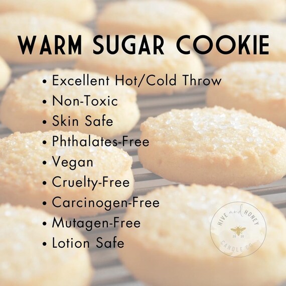 Warm Sugar Cookie Fragrance Oil Candle Making and Soap Making 2 Oz, 4 Oz, 8  Oz, 16 Oz Holiday Baking Scent Clean, Phthalate Free 