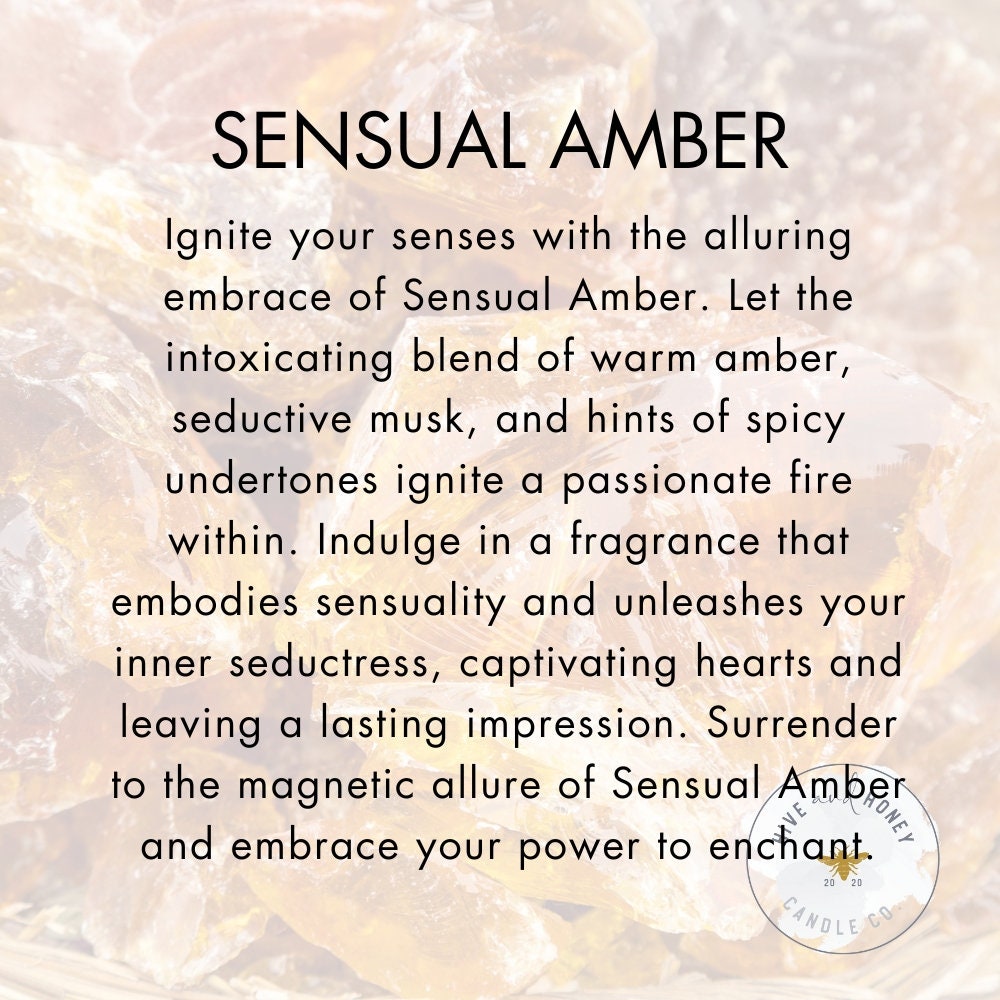 Sensual Amber Fragrance Oil for Candle Making and Soap Making Etsy