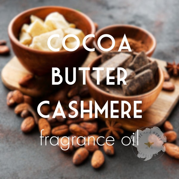 Cocoa Butter Cashmere Fragrance Oil | Candles and Soap Making | 2 oz, 4 oz, 8 oz, 16 oz | Clean, Phthalate Free | Essential Oil