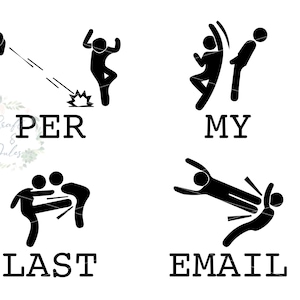 Volgens mijn laatste e-mail Funny Work digitale SVG/PNG-download