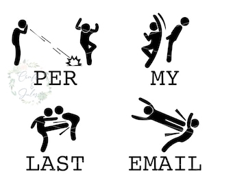 Per la mia ultima e-mail Lavoro divertente SVG/PNG Download digitale