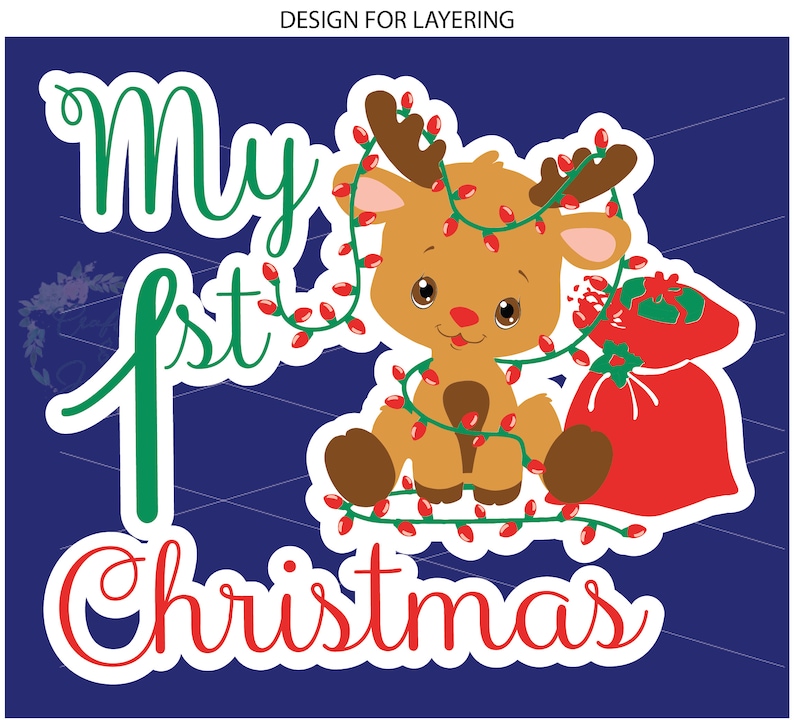 My First Christmas SVG/PNG Only Ready for Download Layering Etsy