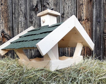 Arbrikadrex Vogelfutterhaus mit Bitumendach  30cm x 40cm Futtersilo Futterhaus  Vogelfutter Vogelhaus Vogelvilla Vogel Futterspeicher