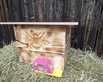XXL luxury bumblebee box with wax moth barrier walkway nesting material flamed weatherproof bumblebee house nesting box hummelvilla insect house