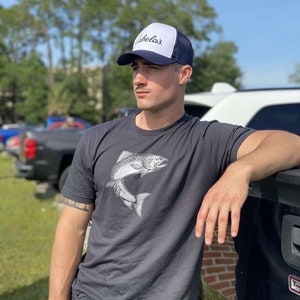 Fishing shirt, Mens shirts, Steelhead fish T shirt, Fishing Gift, Gift for him, Salmon shirt, Screen printed fish tee, Nature, Camping shirt