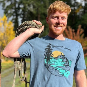Humboldt County Tee, Unisex T-shirt, Nature Lover, Gift for Him, Redwoods Shirt