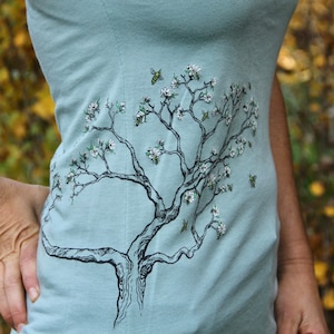 Blossom Tree Honey Bee Sleeveless V-Neck and Muscle Tank