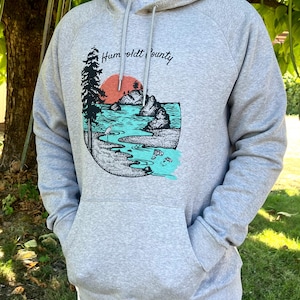 Humboldt County Hoodie, Winter Sweatshirt, Gift for Him, Gift for Her, Fall Unisex Sweatshirt, Pullover Humboldt Hoodie, Organic Cotton