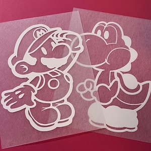Paper Mario Vinyl Decals | car decals | computer decals