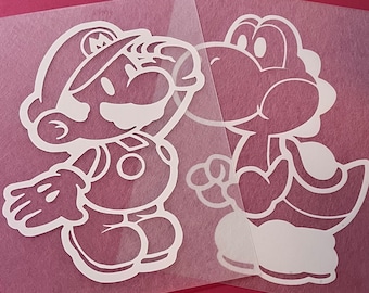 Paper Mario Vinyl Decals | car decals | computer decals