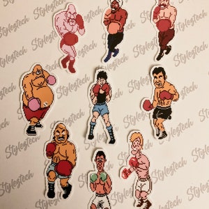 NES Punch Out - Stickers - set 1
