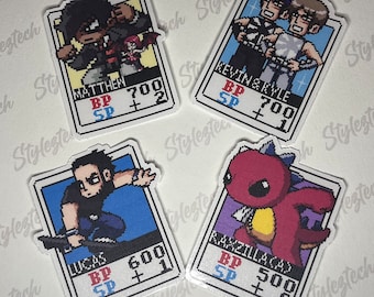 Scott Pilgrim VS. The World | Card Fighters - set 2 | vinyl stickers | Laptop stickers | Game stickers | card game