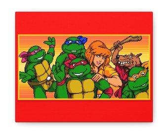 Teenage Mutant Ninja Turtles family portrait - TMNT - Canvas Wrap