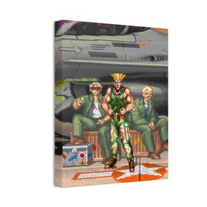 Guile - Street Fighter 2 - Canvas Wrap